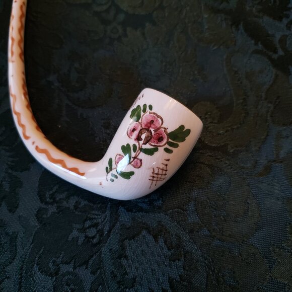 Vintage Hand-Crafted Dutch Pottery Pipe - Picture 7 of 16